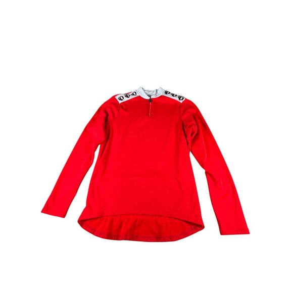 Pearl Izumi Other - Pearl Izumi Cycling Jersey Red White Mens Sz XL Stretch Long Sleeve Back Pockets